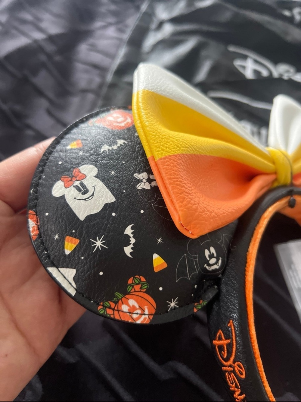 Disney Kids Halloween Minnie Mouse Ears Headband by loungefly NWT